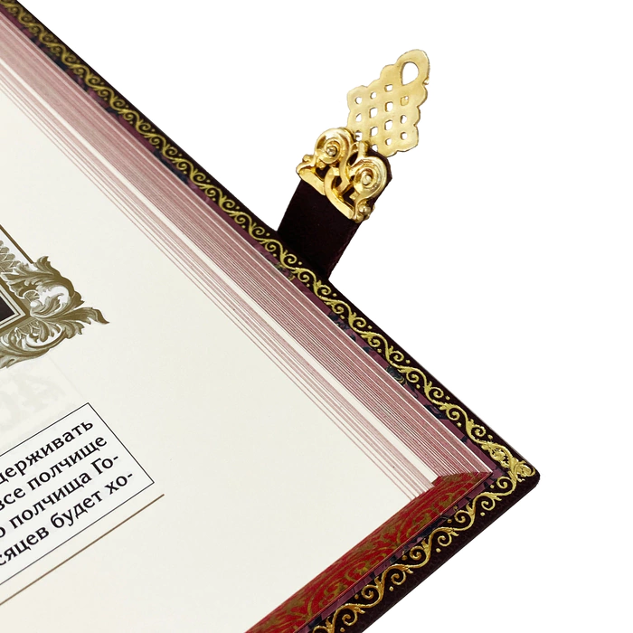 The leather-bound book "The Bible with illustrations by Russian artists"